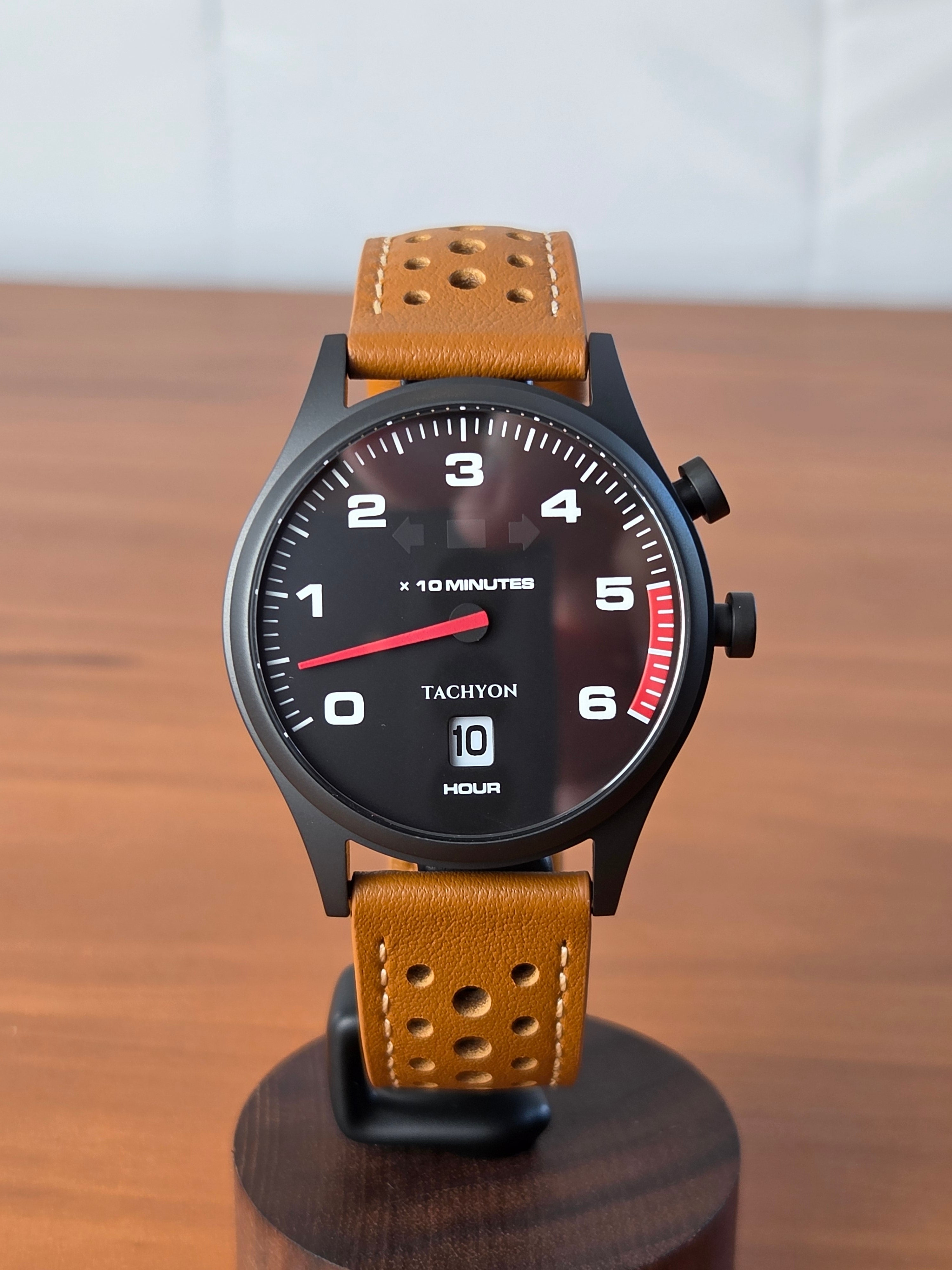Tachyon "Classic" Watch - Brown Strap