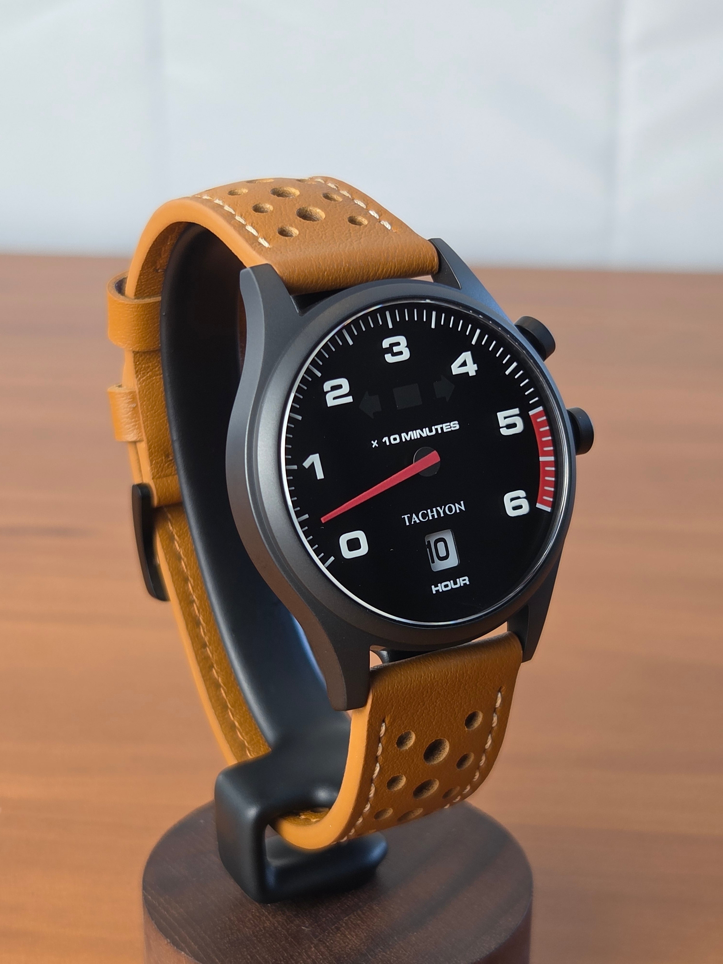 Tachyon "Classic" Watch - Brown Strap