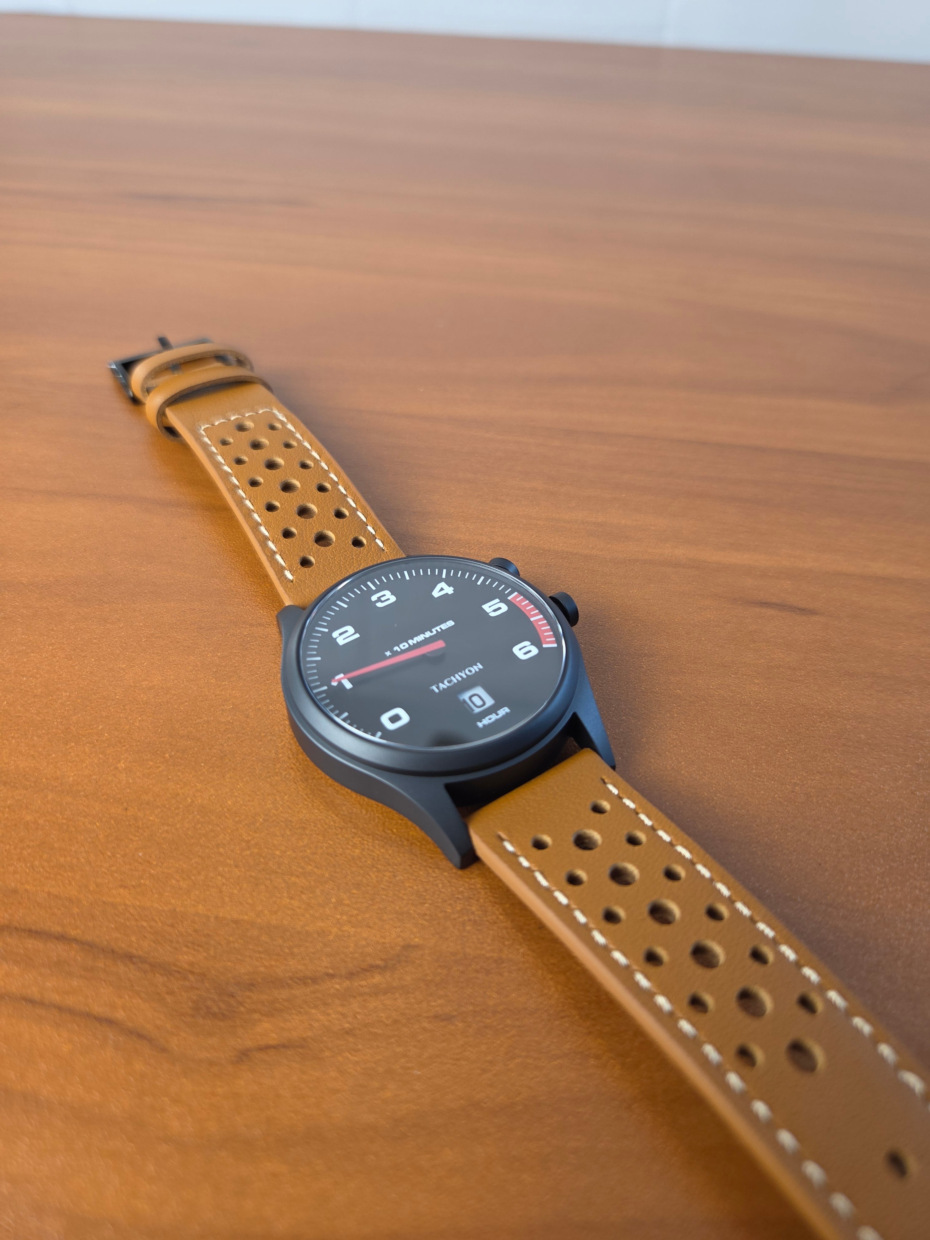 Tachyon "Classic" Watch - Brown Strap